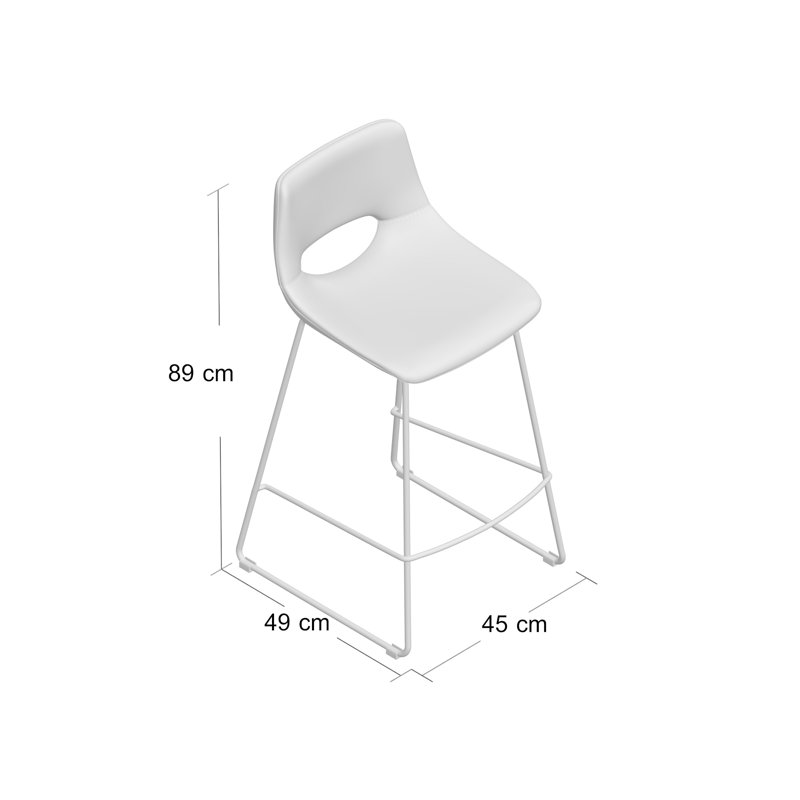 17 Stories 65 cm Barstuhl Set Hackler | 65 cm Barstuhl-Set Hackler